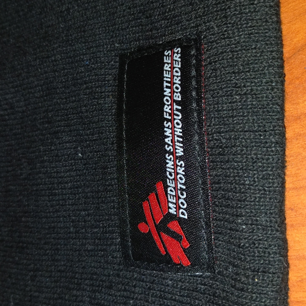 Doctors Without Borders Stitched Patch Skull Bean… - image 2